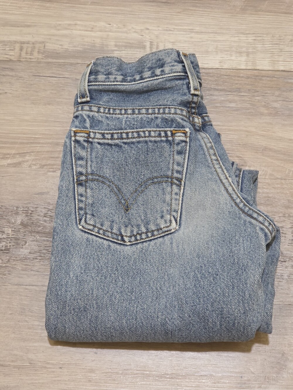 VTG Levis 550 Straight-Leg Med/Light Wash Jeans Boys 9 Slim - Picture 10 of 12